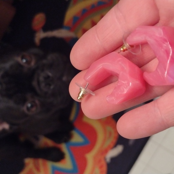 J Crew bubble gum earrings - Picture 3 of 3